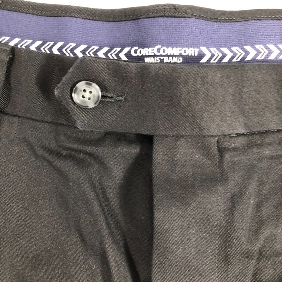 Roundtree And Yorke Pants Men's 38x32 Black Chino Travel Smart Classic Fit 38x29 - Picture 6 of 15